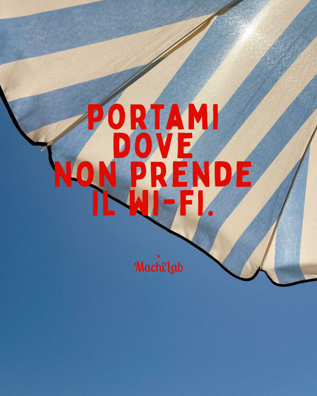 T-Shirt MACHÉRI — Portami dove non prende il Wi-fi