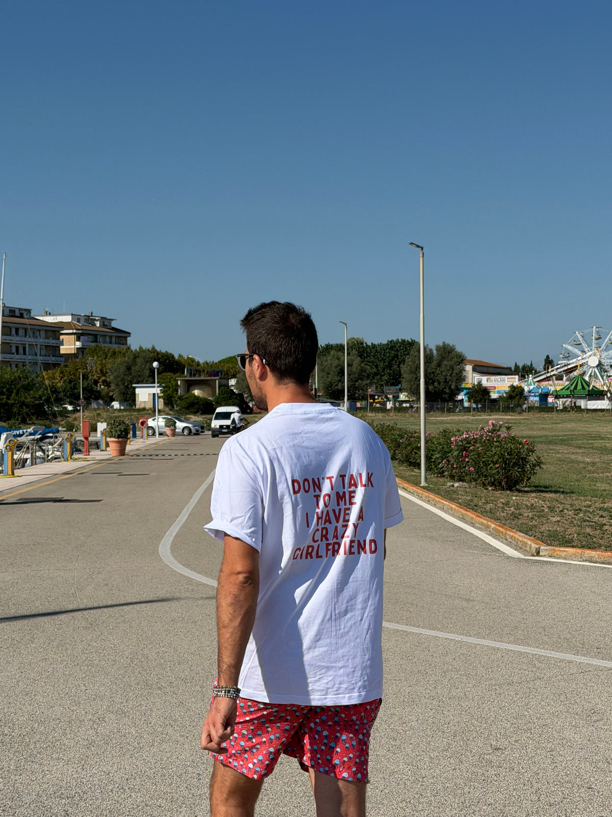T-Shirt MACHÉRI — Don't talk to me I have a crazy girlfriend
